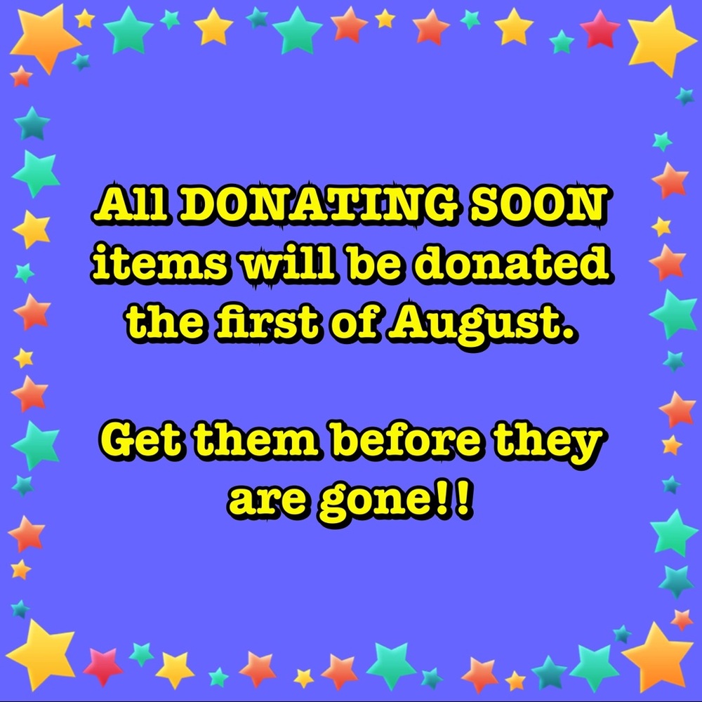 Donating Soon